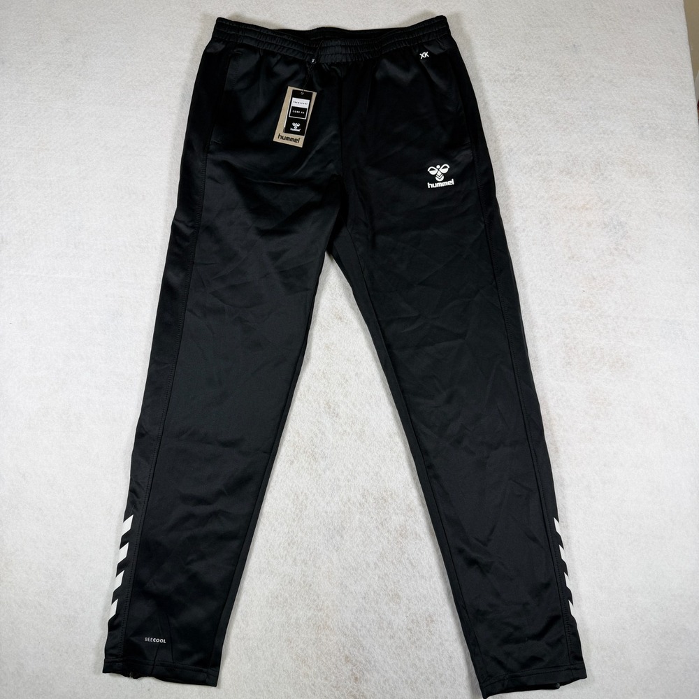 Hummel Women's‎ hmlCORE XK Poly Pants Size XL Black Training Soccer Joggers NWT